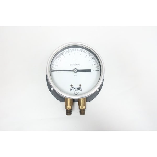 Winters Differential 41/2In 1/4In 010Psi Npt Pressure Gauge 1002DF